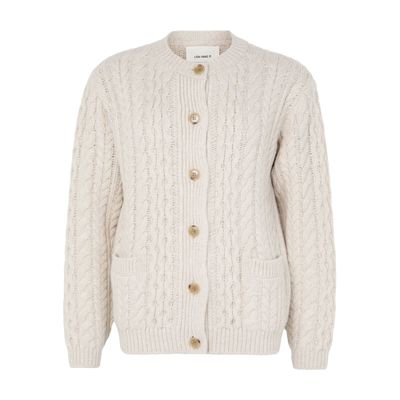 Lisa Yang Ditte Cashmere Cardigan In White
