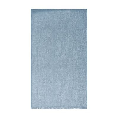 Brunello Cucinelli Sparkling Cashmere-silk Scarf In Blue