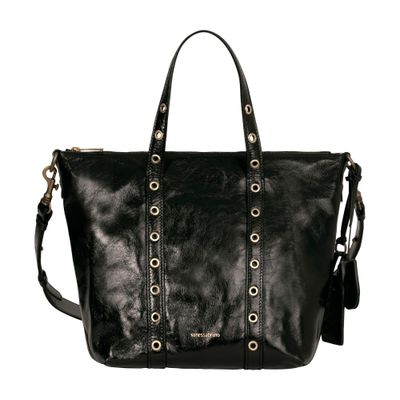 Shop Vanessa Bruno Small Zippy Bag In Noir