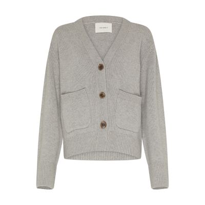 Lisa Yang V-neck Cashmere Cardigan In Grey