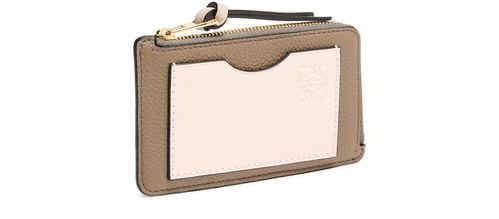LOEWE Porte-cartes et monnaie en cuir de veau grainé souple