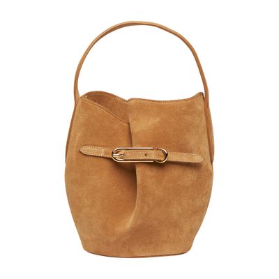 Liffner Belted Mini Bucket Bag In Pink