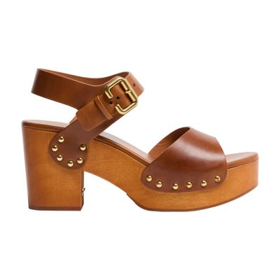 Chloé Jeannette Sandals In Metallic