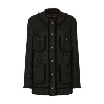 Dolce & Gabbana Rachel Multipocket Tech Jacket In Black
