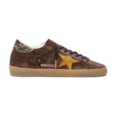 Golden Goose Damen Braun Sneakers Super-Star Mit Pailletten