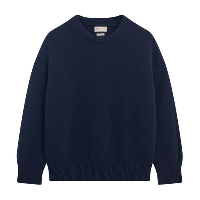 Daughter Clar Round-neck Sweater In Blue