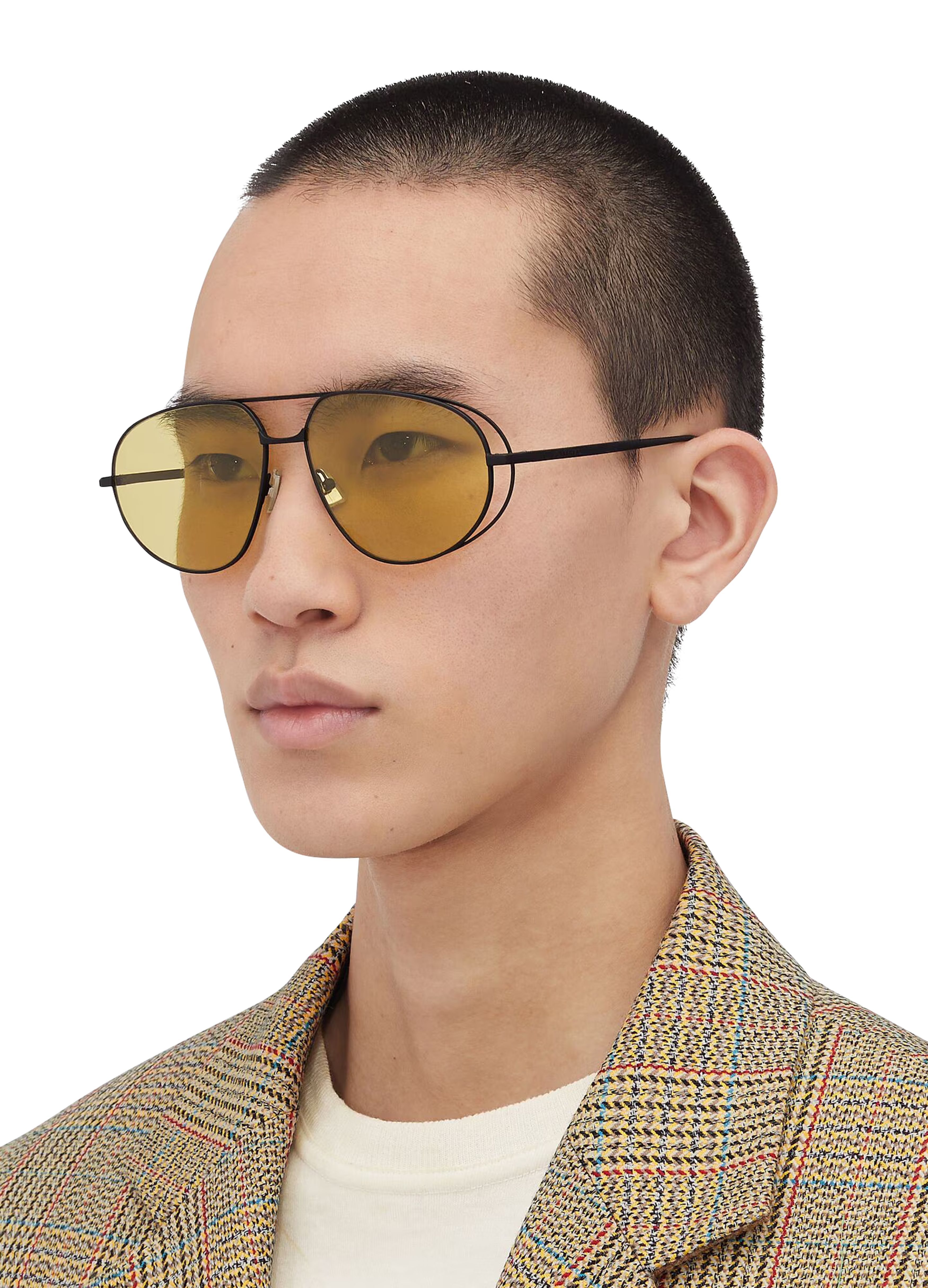 Classic Aviator metal sunglasses thumbnail 6