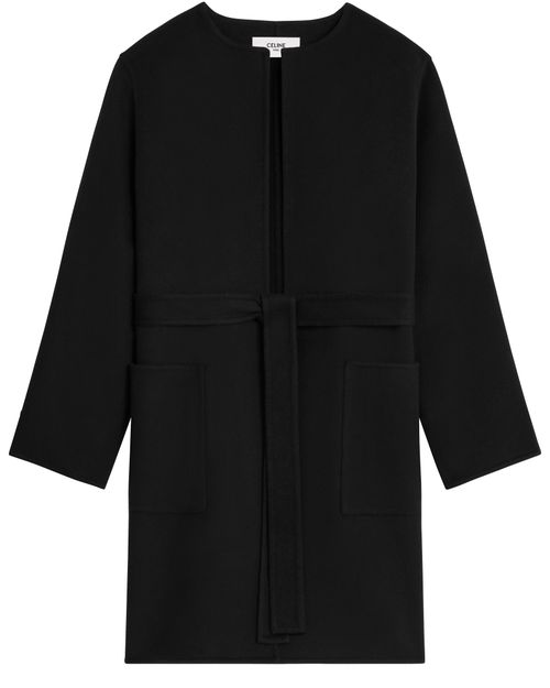 CELINE Manteau peignoir en cachemire double face