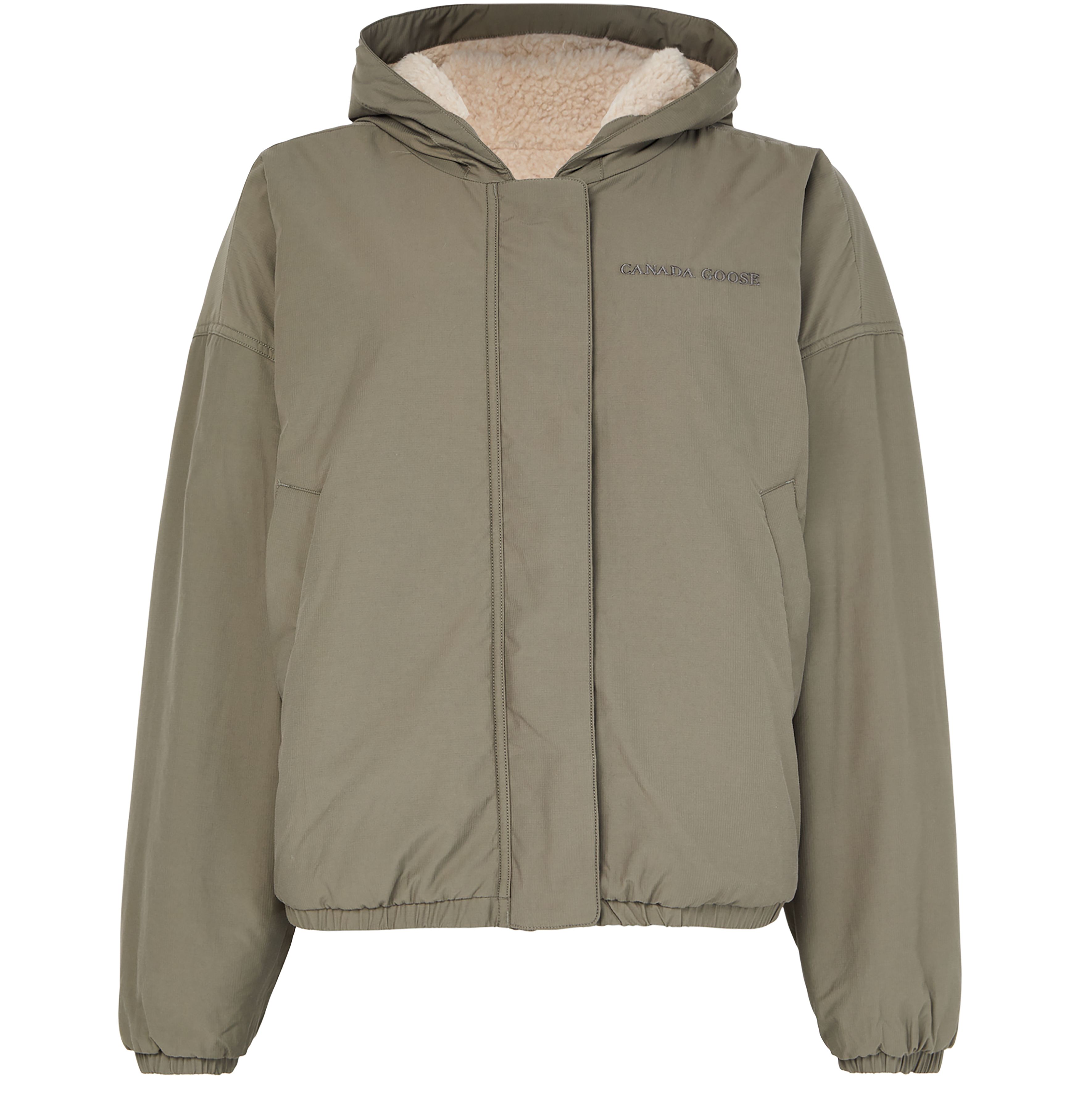 Alberni reversible fleece aviator jacket