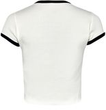 Women's Cropped t-shirt in cotton jersey | CELINE | 24S