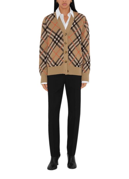 BURBERRY Check cardigan