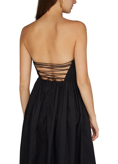 Strapless lace up dress - MATTEAU