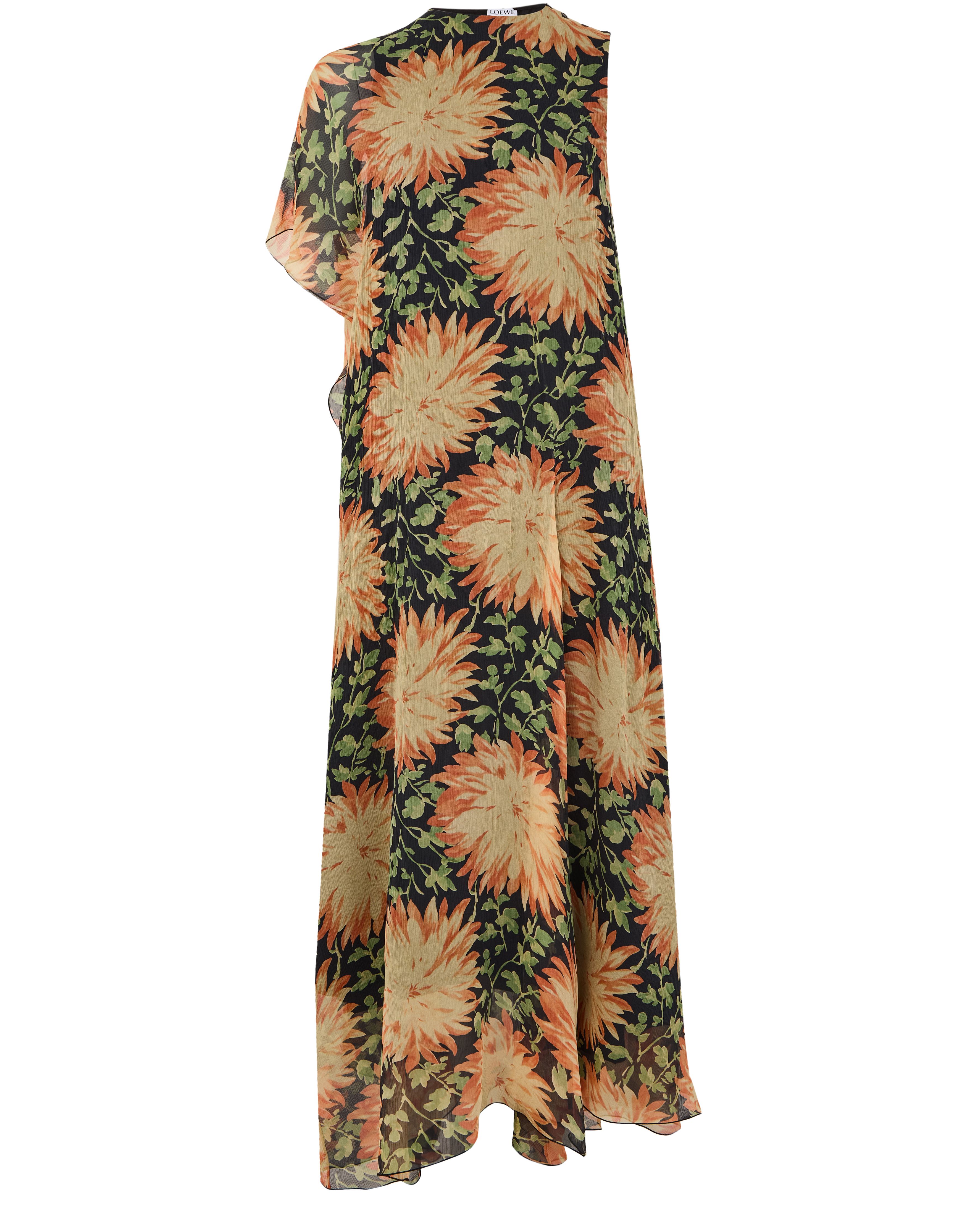 Floral print flowing dress