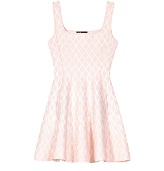 Women's Short jacquard knit dress | MAJE | 24S