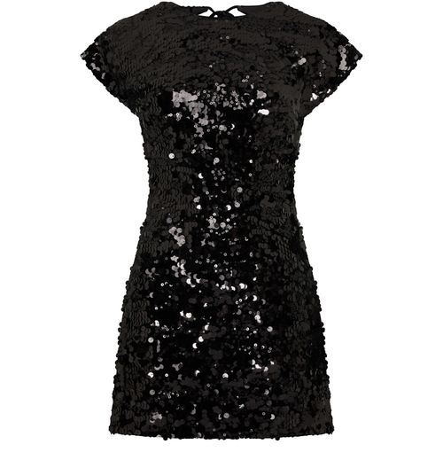 GANNI Velvet sequins mini dress