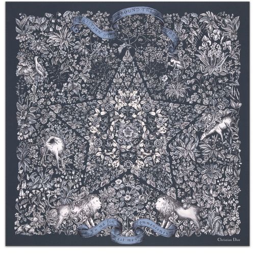 DIOR Dior Around the World 90 Square Scarf