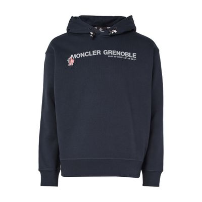 Moncler Hoodie Sweater In Blue