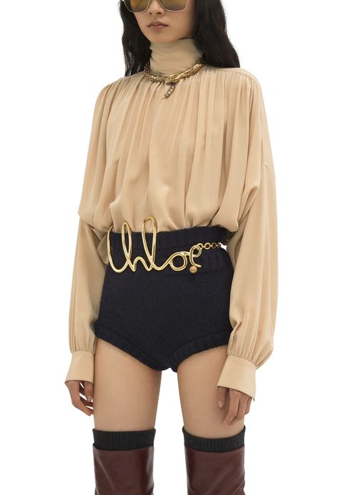 CHLOE Blouse à lavallière en soie