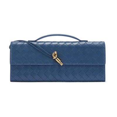 Bottega Veneta Andiamo Long Clutch In Blue