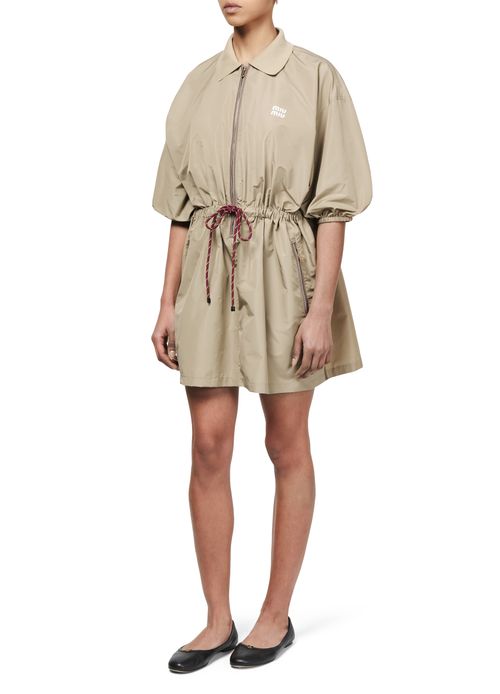MIU MIU Short technical silk dress