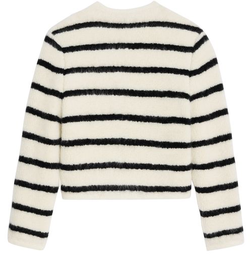 CELINE Marinière in wool cardigan
