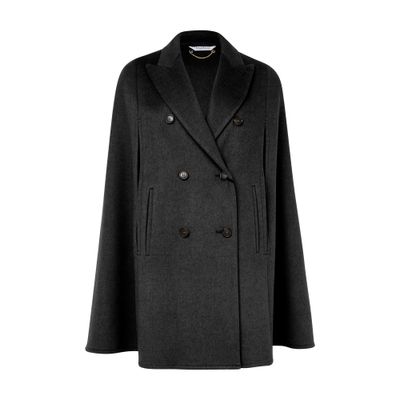 Max Mara Pordoi Cape In Black