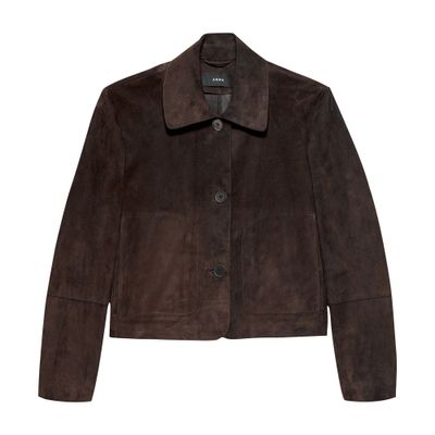 Arma Emy Suede Jacket In Brown