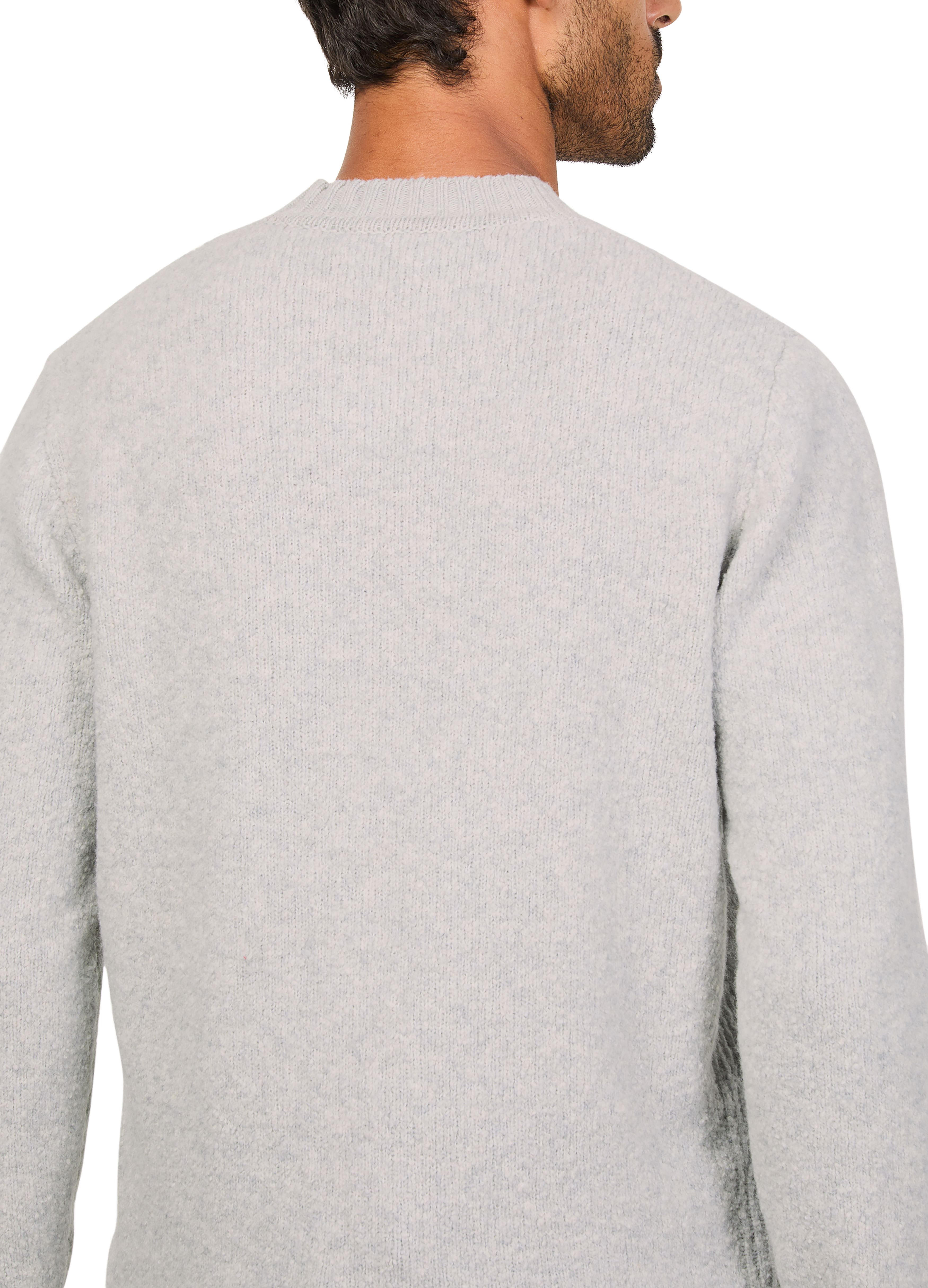 Logo patch crew neck sweater thumbnail 5