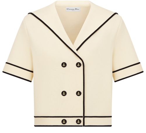 DIOR Short-sleeved jacket with sailor collar