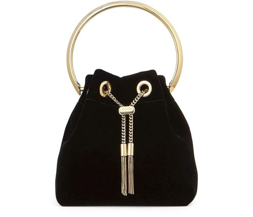 JIMMY CHOO Bon Bon velvet bag