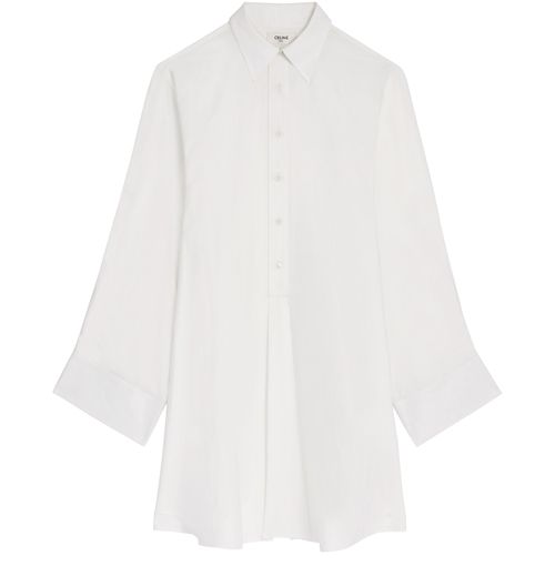 CELINE Shirt dress in cotton poplin