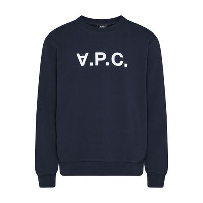 Apc V.p.c. Logo-print Organic-cotton T-shirt In Navy