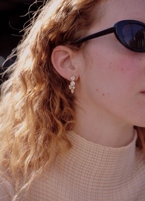 COMPLETEDWORKS Ohrringe aus Gold Vermeil mit Cubic Zirkonias