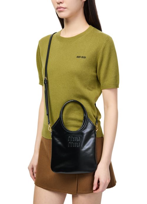 MIU MIU Mini sac en cuir souple Ivy