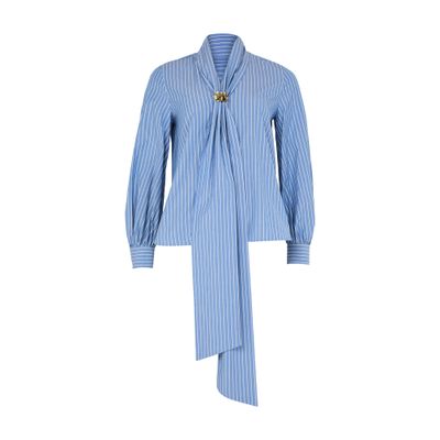 Max Mara Disco Striped Shirt In Blue