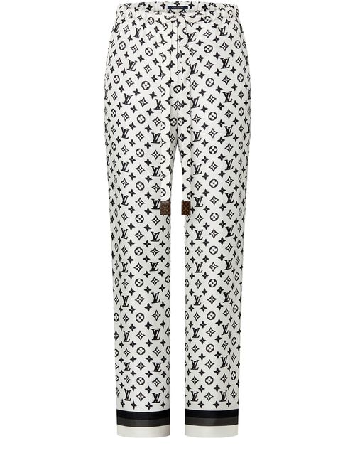LOUIS VUITTON 3D Monogram Stripe Accent Pajama Pants