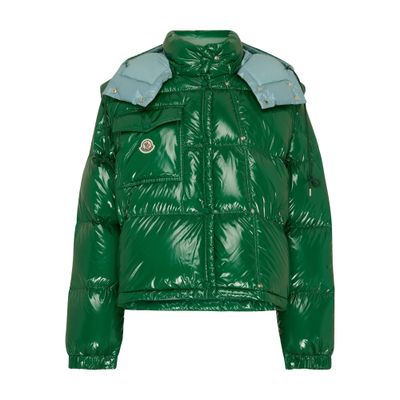 Shop Moncler Karakorum Ripstop Puffer Jacket In Green