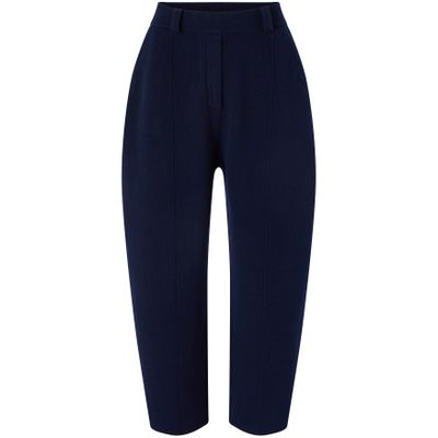 Lisa Yang Wrenda Wide-leg Cashmere Pants In Navy