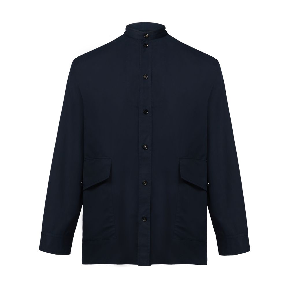 Lightweight cotton twill shirt thumbnail 7