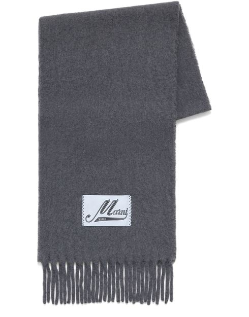 スカーフ Marni Fringed White Alpaca Scarf Women's Alpaca Scarf | MARNI | 24S