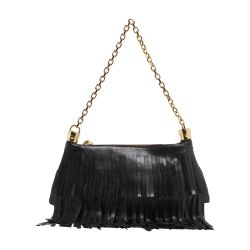 【関税送料込】Chloe Foulard ショルダーバッグ フリンジ CHLOÉ Foulard テクスチャードレザー ショルダーバッグ フリンジ