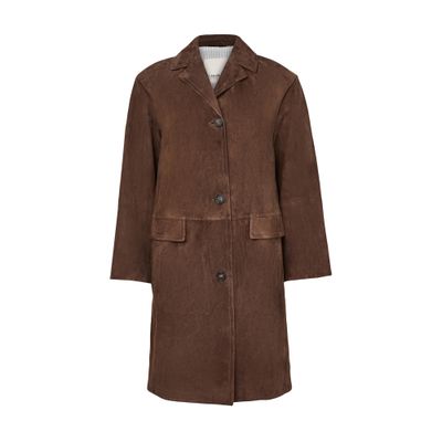 S Max Mara Single-breasted Coat In Brown