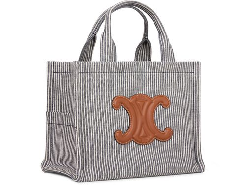 CELINE Small cabas Thais in striped textile