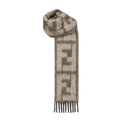 Shop Fendi Scarf In Beige