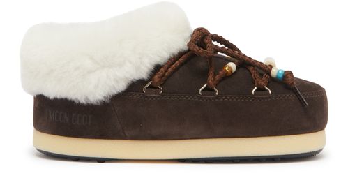 MOON BOOT Suede beads mules