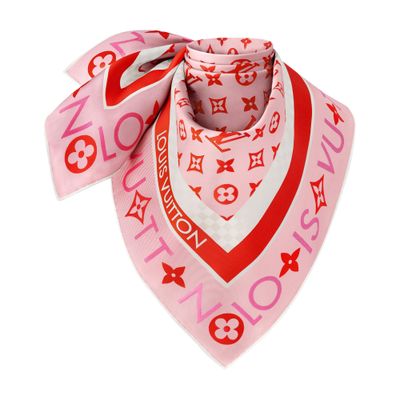 Louis Vuitton Monogram Infinity Square 90 In Pink
