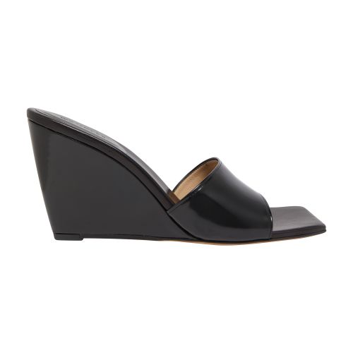 Wandler Gaia Wedge Heel Mules In Jazz_black