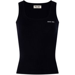 Women's Cotton tank top | MIU MIU | 24S
