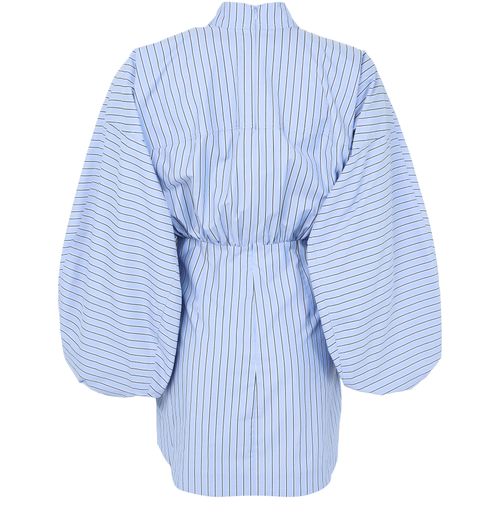 ZIMMERMANN Striped mini dress with puffed sleeves