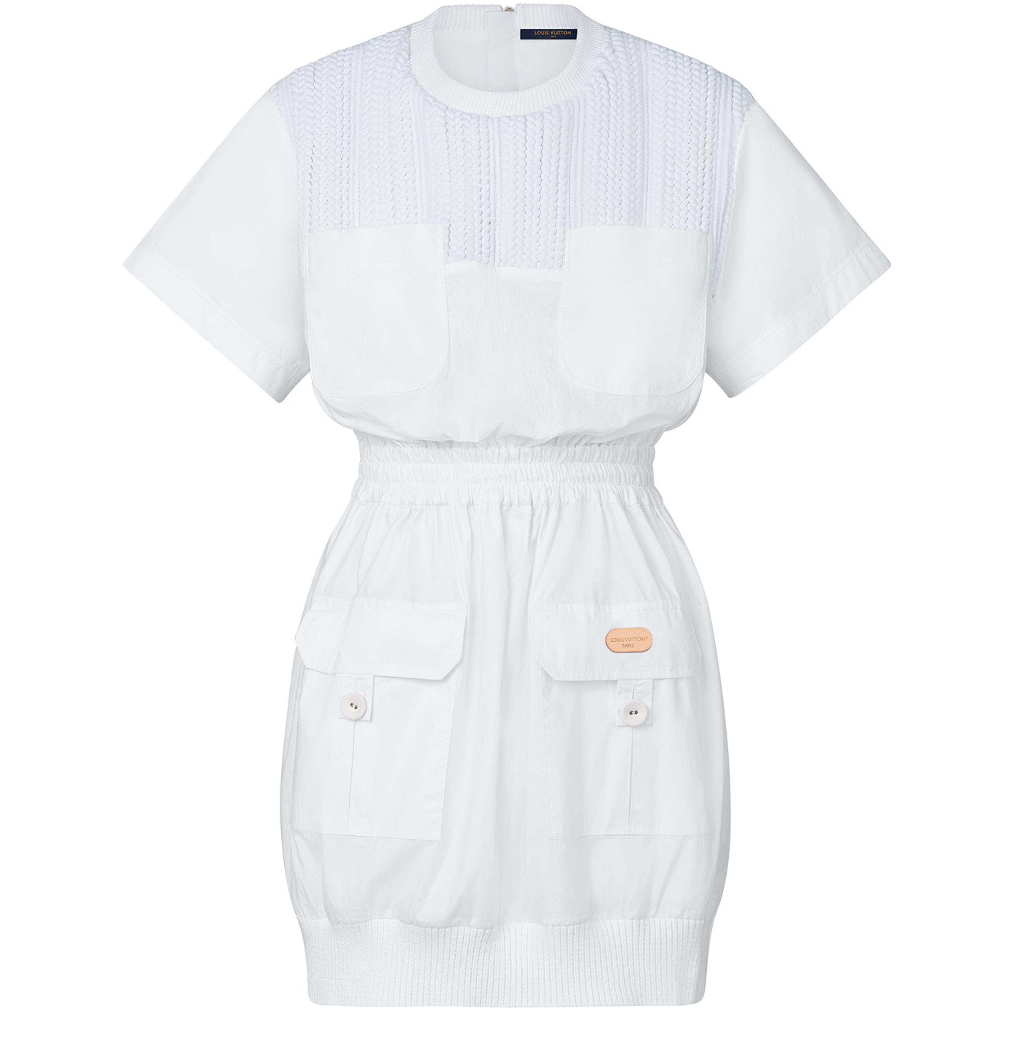 Utility Style Woven Insert Dress